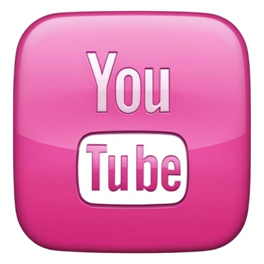 mix pink youtube logo sticker