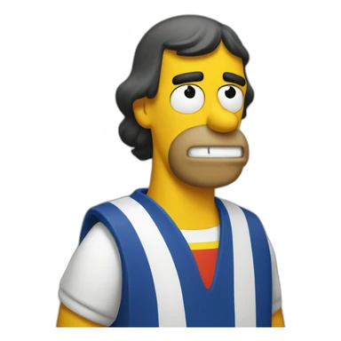 homero en el barcelona sticker