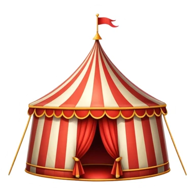 Vintage circus tent sticker