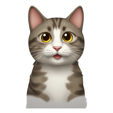 cat happienes sticker