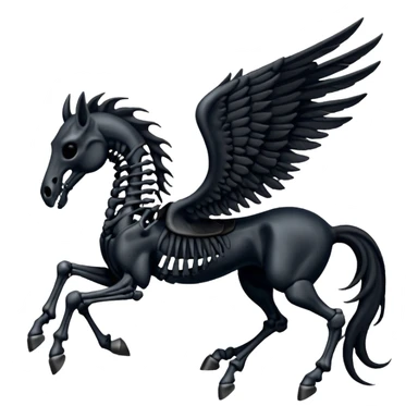 thestral: Winged horses visible only to those who have witnessed death and understand its significance. sticker