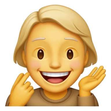 Sarcastic laughing  sticker