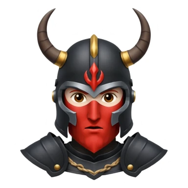 ares god of war black armour horned helmet sticker