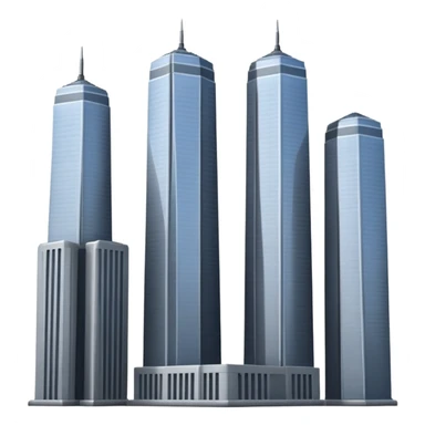 animated emoji of twin towers or 9/11 memes sticker