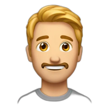 Mark Evan qui fait la main céleste sticker