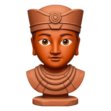 Terracotta guardian,Museum Statues. sticker