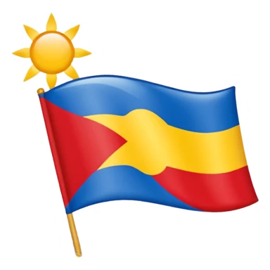 Fait le drapeau de la Guadeloupe 🇬🇵  sticker