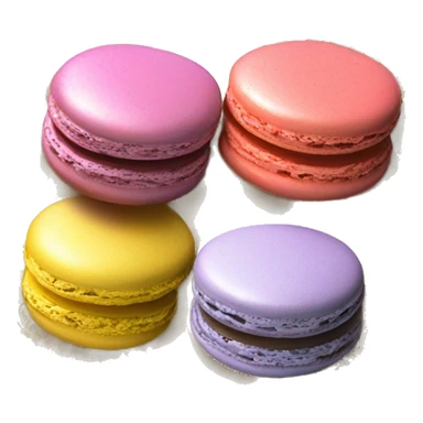 vintage rococo macarons on golden plate sticker