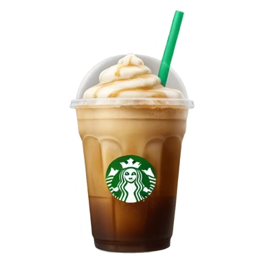 Starbuck ice coffee with ice cubes sticker