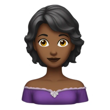Femme chauve sticker