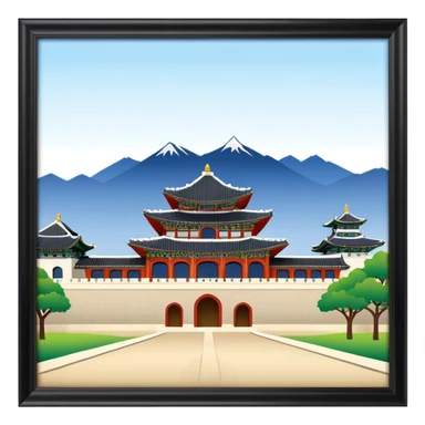 South Korea 
Gyeongbokgung Palace castle sticker