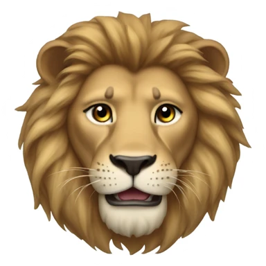 Create me a emoji of a lion sticker