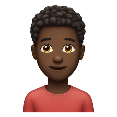 black boy with heart eyes sticker