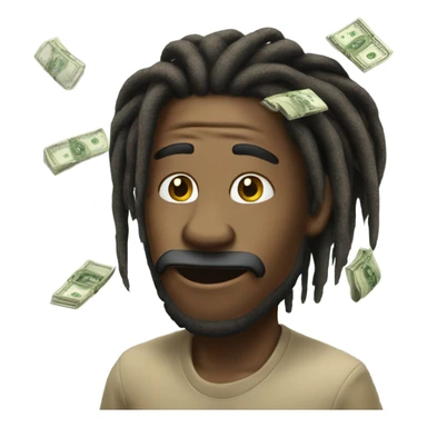 Dreadhead couting money sticker