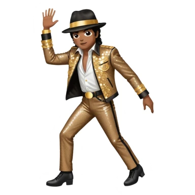 Micheal Jackson moonwalking sticker
