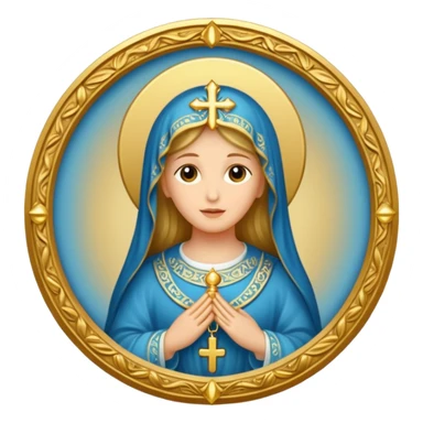 ave maria's emblem  sticker