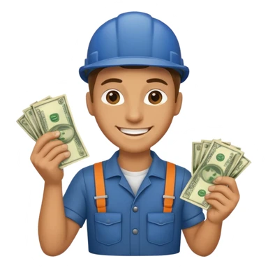 mechanic with money sticker