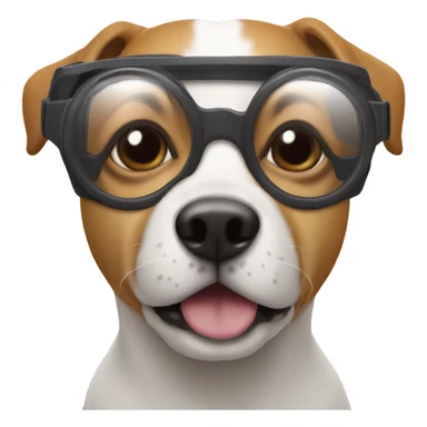 dog with ar  sticker