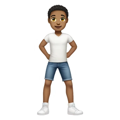 Light skin knees sticker