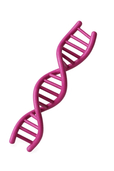 DNA 3D MAGENTA FLUTTUA IN ARIA sticker