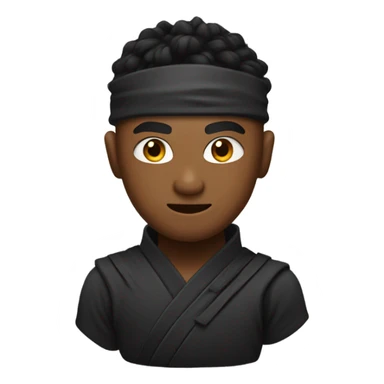 Ninja with a low taper fade sticker