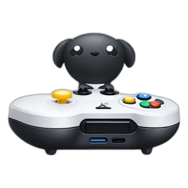 Pinguïn Whit game console ps4 sticker