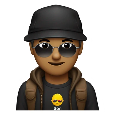 Ein Junge mit kurzen haaren, dessen seiten auf null Millimeter sind der ein schwarzes tshirt an hat, Sonnenbrille, jedoch seine Augen noch leicht erkennt. braune Augen, lächelt leicht und hält eine haarschneidemaschine in der Hand  sticker