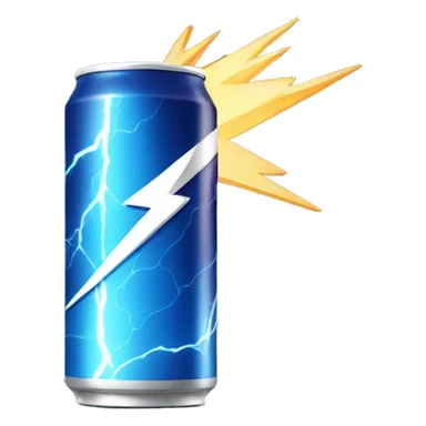 energy drink with lightning sticker