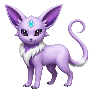 Absol-Espeon-Fakémon-hybrid-creature (full body)  sticker