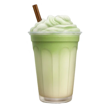Iced matcha latte without cream  sticker