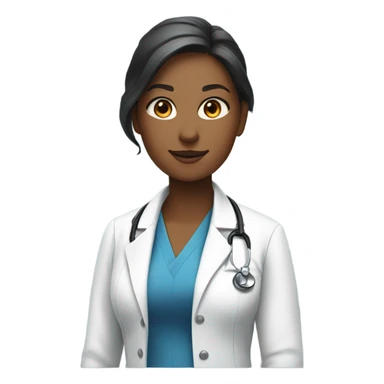 Woman doctor sticker