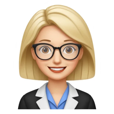 professor woman sticker