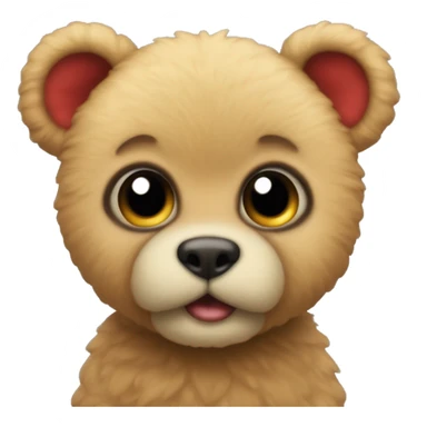 Osito con moño sticker