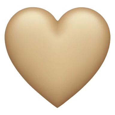 Beige heart  sticker