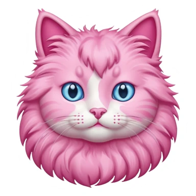 pink cat emoji sticker