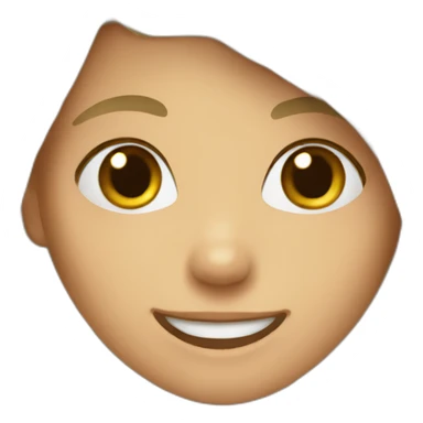 Girl saying hi sticker