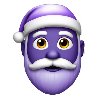Purple Santa Claus  sticker
