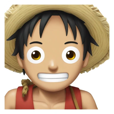 Luffy from one piece sticker