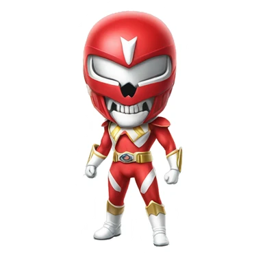 skull power ranger full body sticker