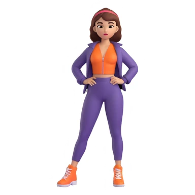 sassy girl in a baddie pose, confident expression, stylish outfit, bold attitude sticker