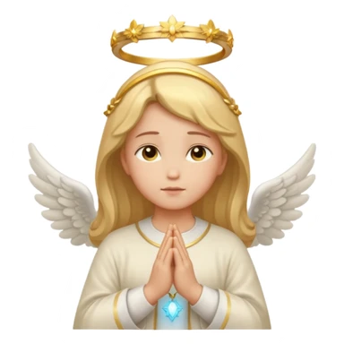 Angel pray sticker