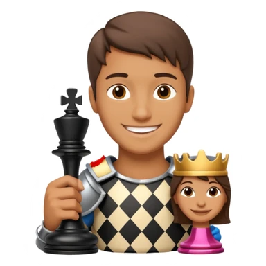 Player holding a knight,Chess club. sticker