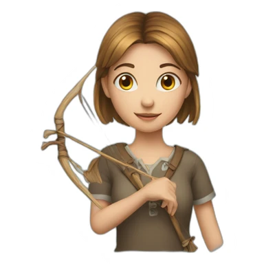 Girl with  a boww  sticker