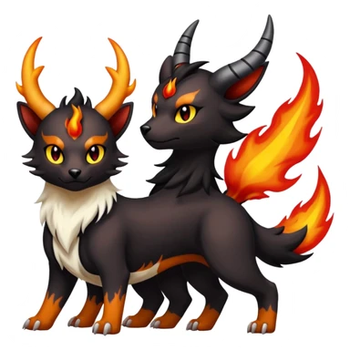 Houndoom-Torracat-Poochyena-Pokémon-Fakémon-hybrid-creature sticker