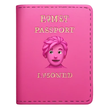 pink passport sticker