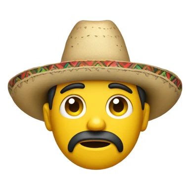 Crying Mexican man with sombrero sticker