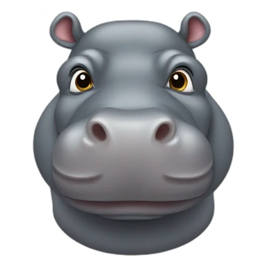 Hippo sticker
