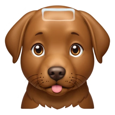 Brown labrador sticker