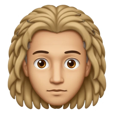 man light skin with locks sticker