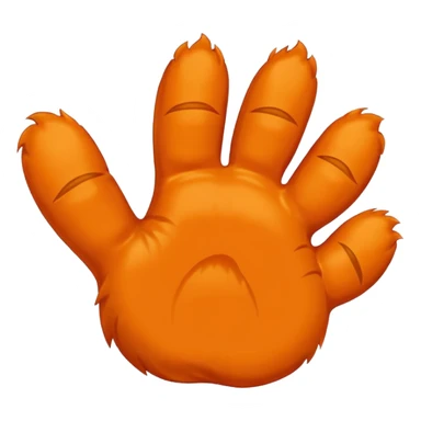 Waving cat paw sticker